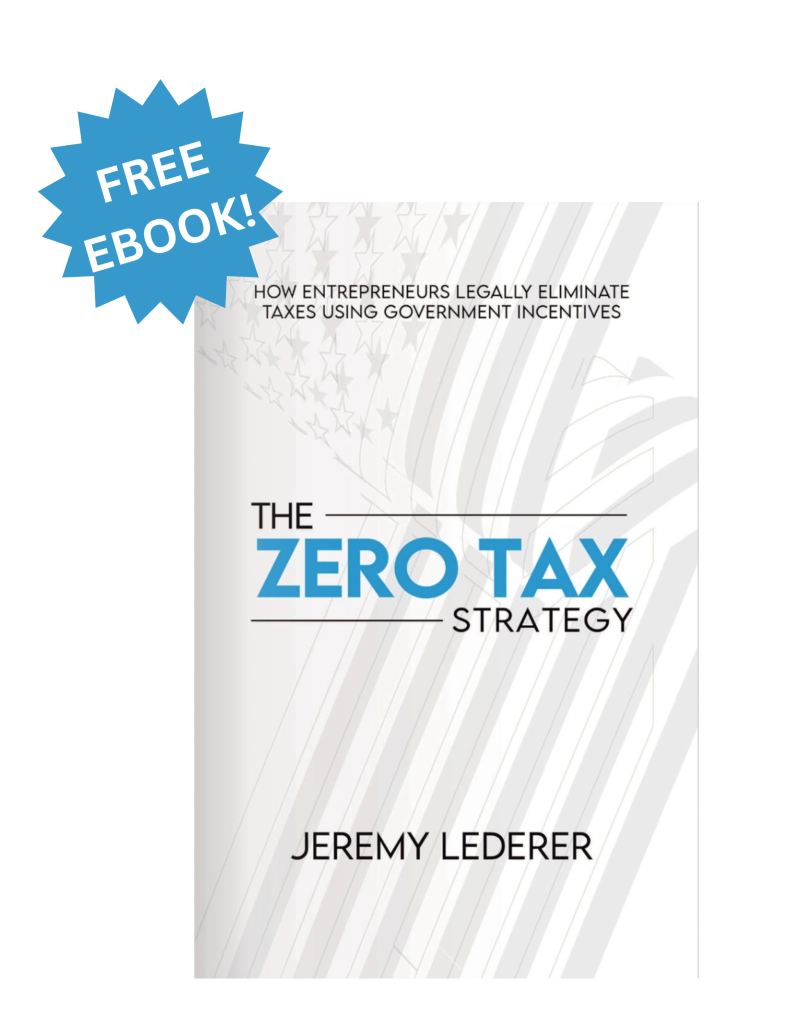 The Zero Tax Strategy by Jeremy Lederer, CPA — book cover